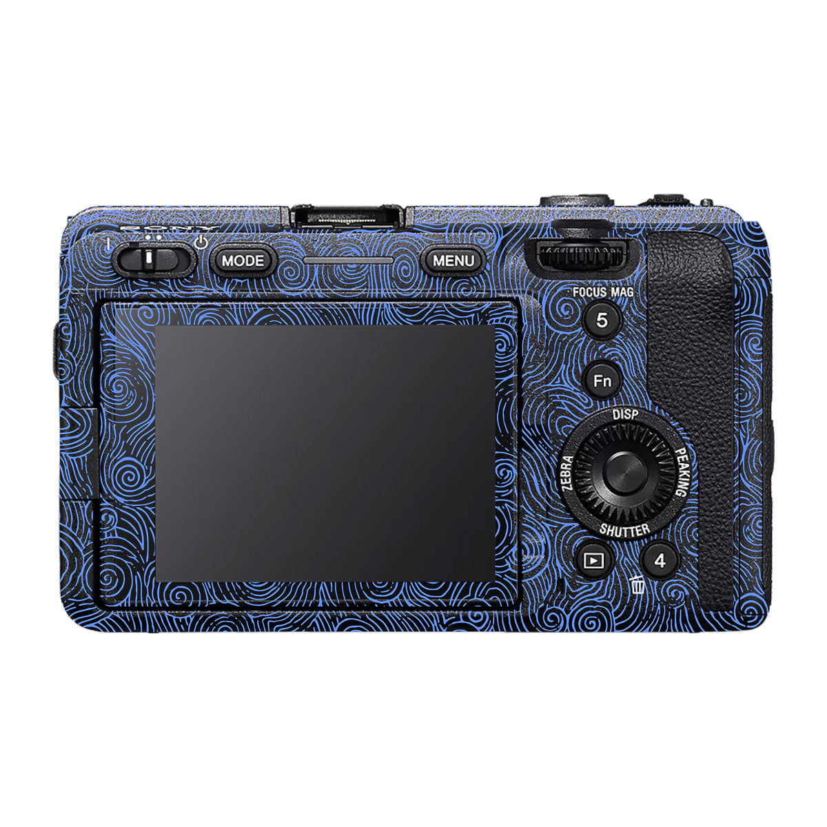 Blue Spirals Sony FX30 Camera Skin