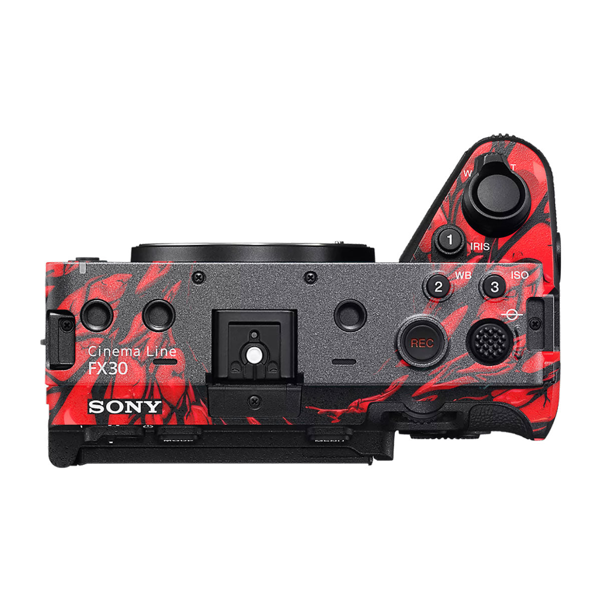 Venom Red Sony FX30 Camera Skin