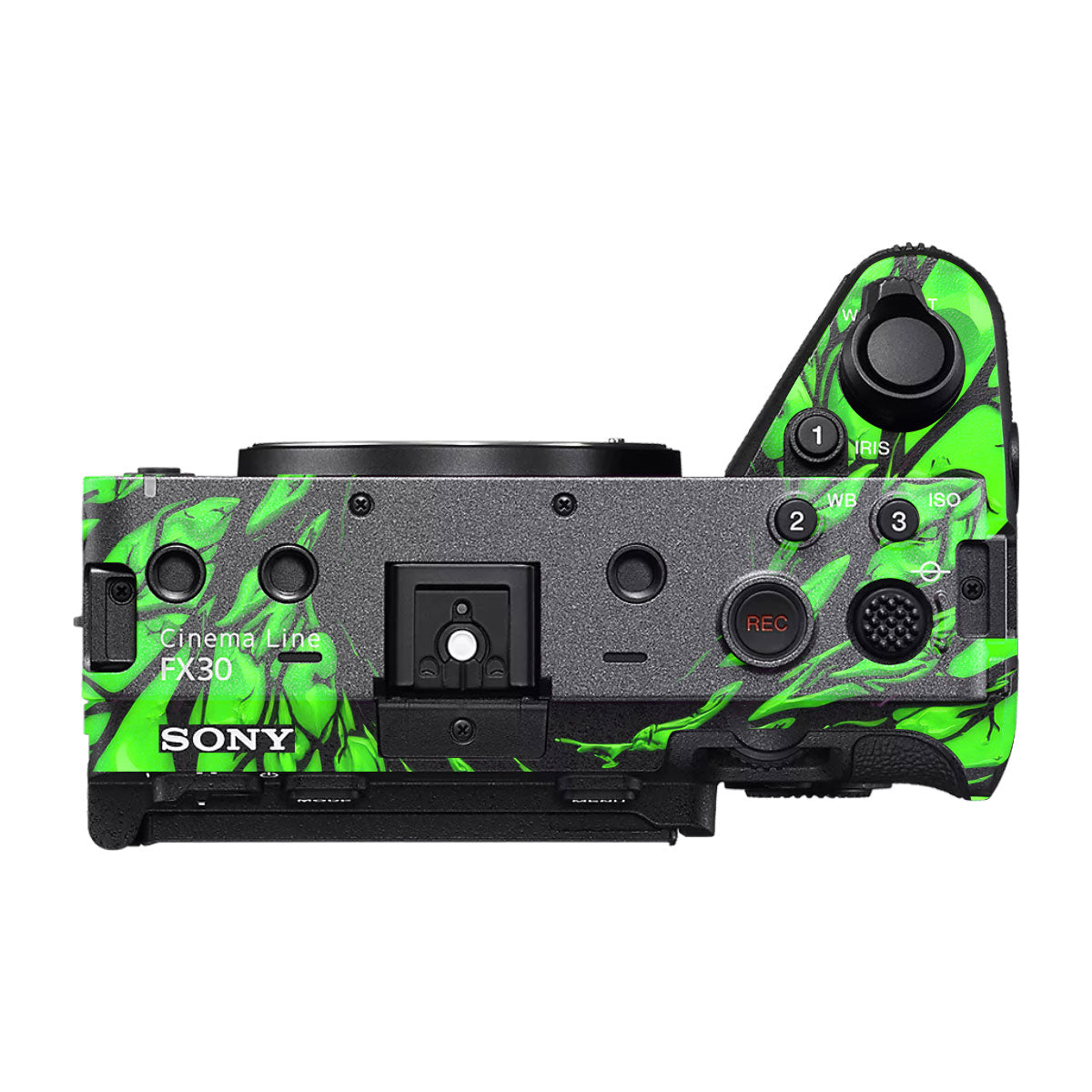 Venom Green Sony FX30 Camera Skin