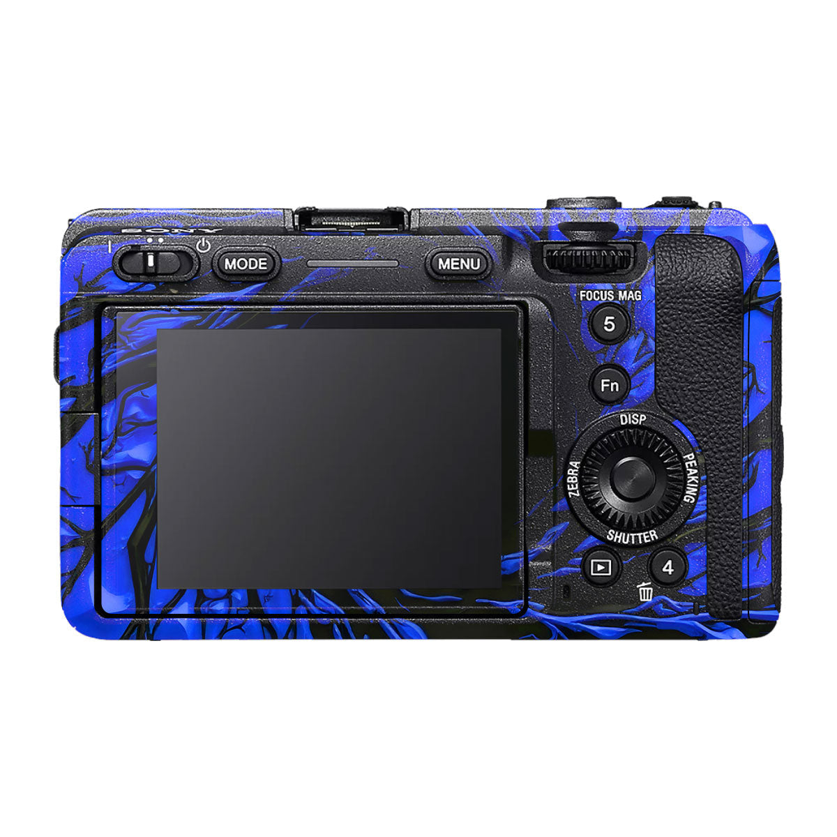 Venom Blue Sony FX30 Camera Skin
