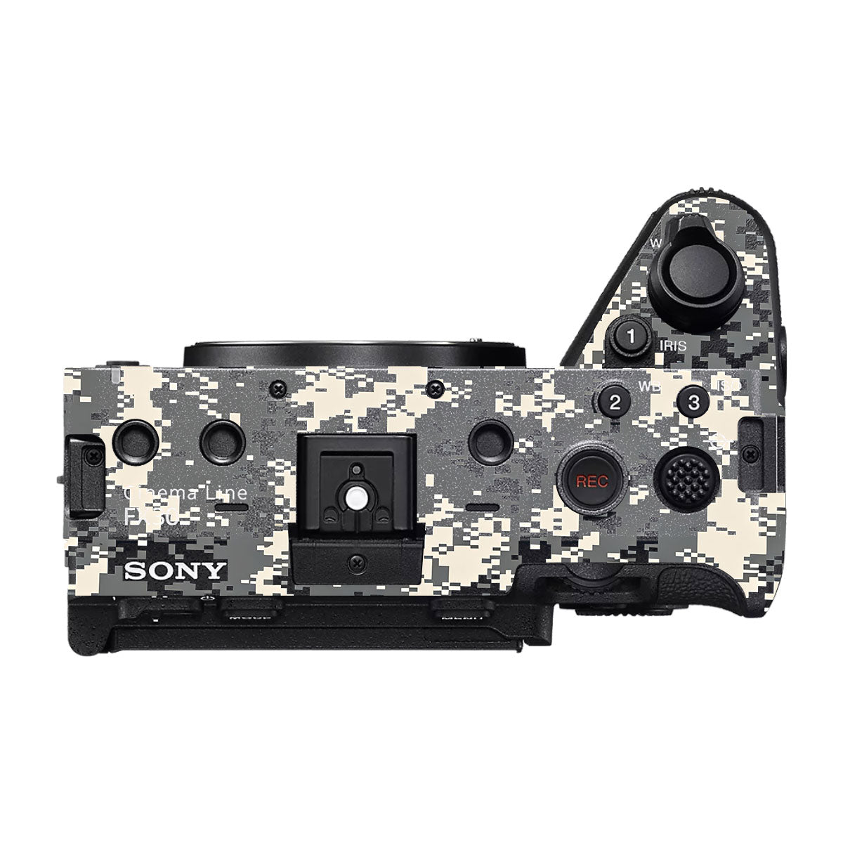 Grey Black Pixel Sony FX30 Camera Skin
