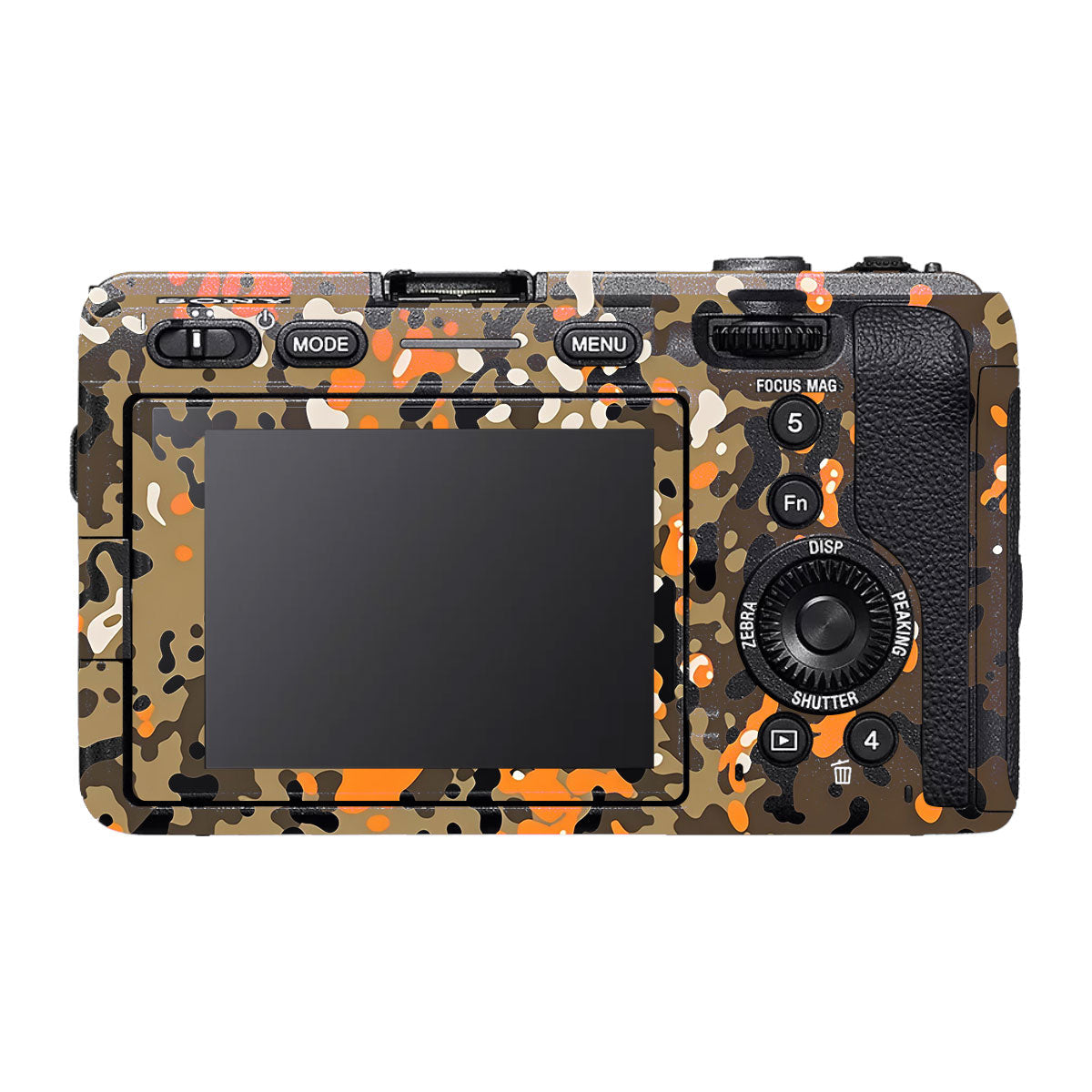 Orange Brown Spot Sony FX30 Camera Skin