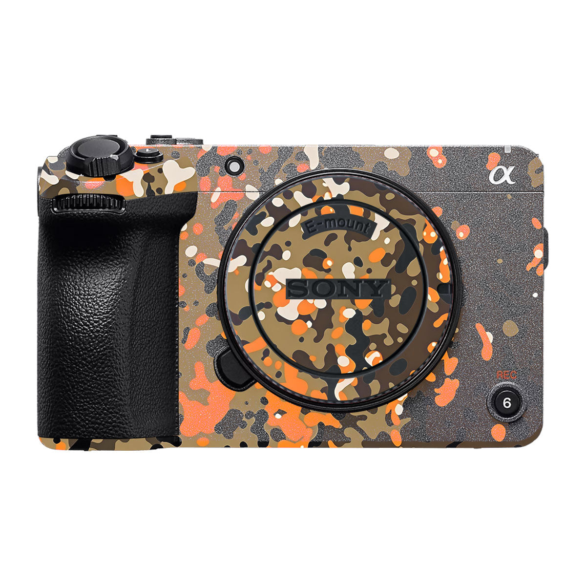 Orange Brown Spot Sony FX30 Camera Skin