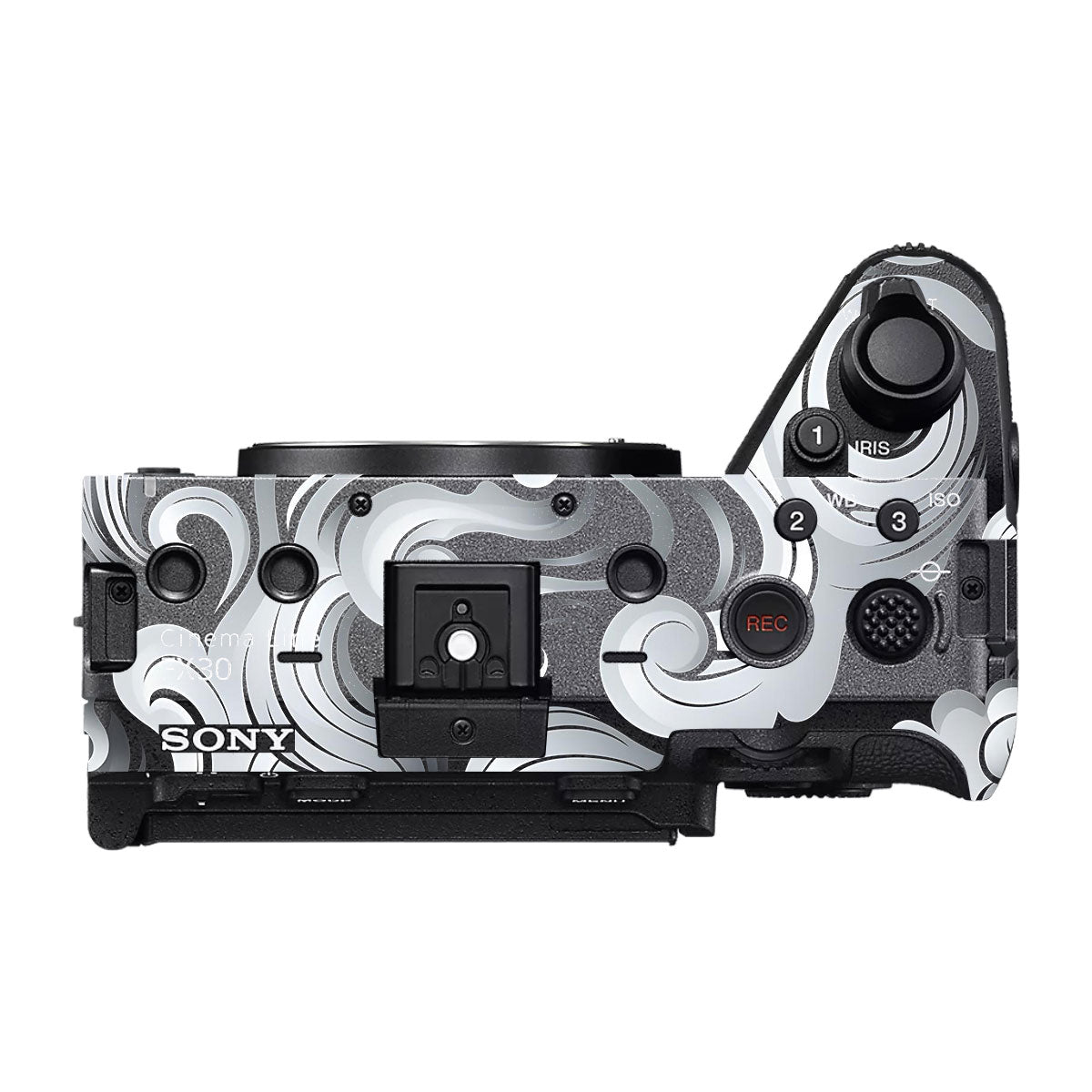 Smoke Swirl Sony FX30 Camera Skin