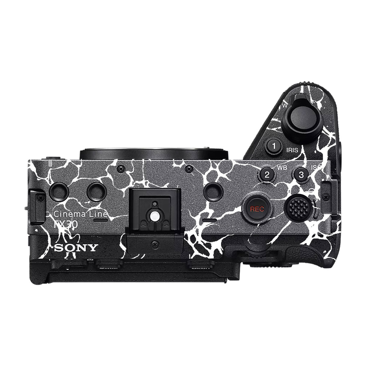 White Web Sony FX30 Camera Skin