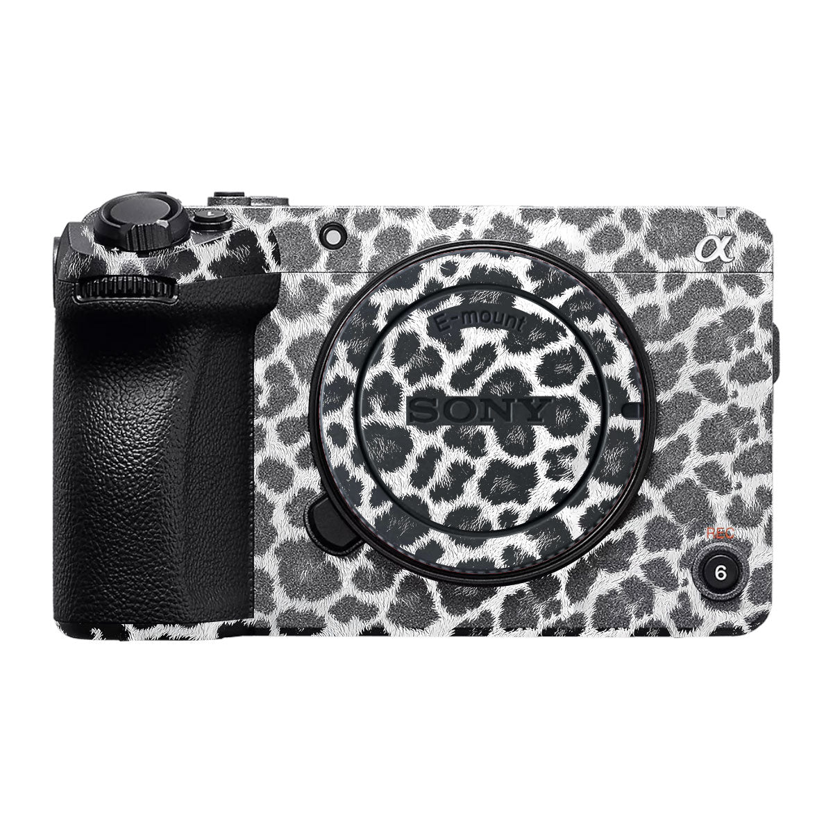 Snow Leopard Spots Sony FX30 Camera Skin