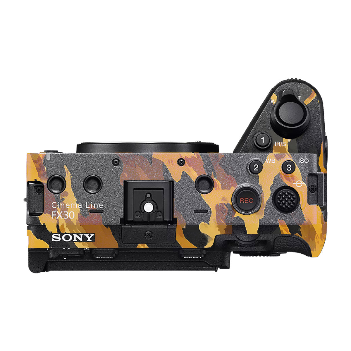Camo Tiger Blend Sony FX30 Camera Skin