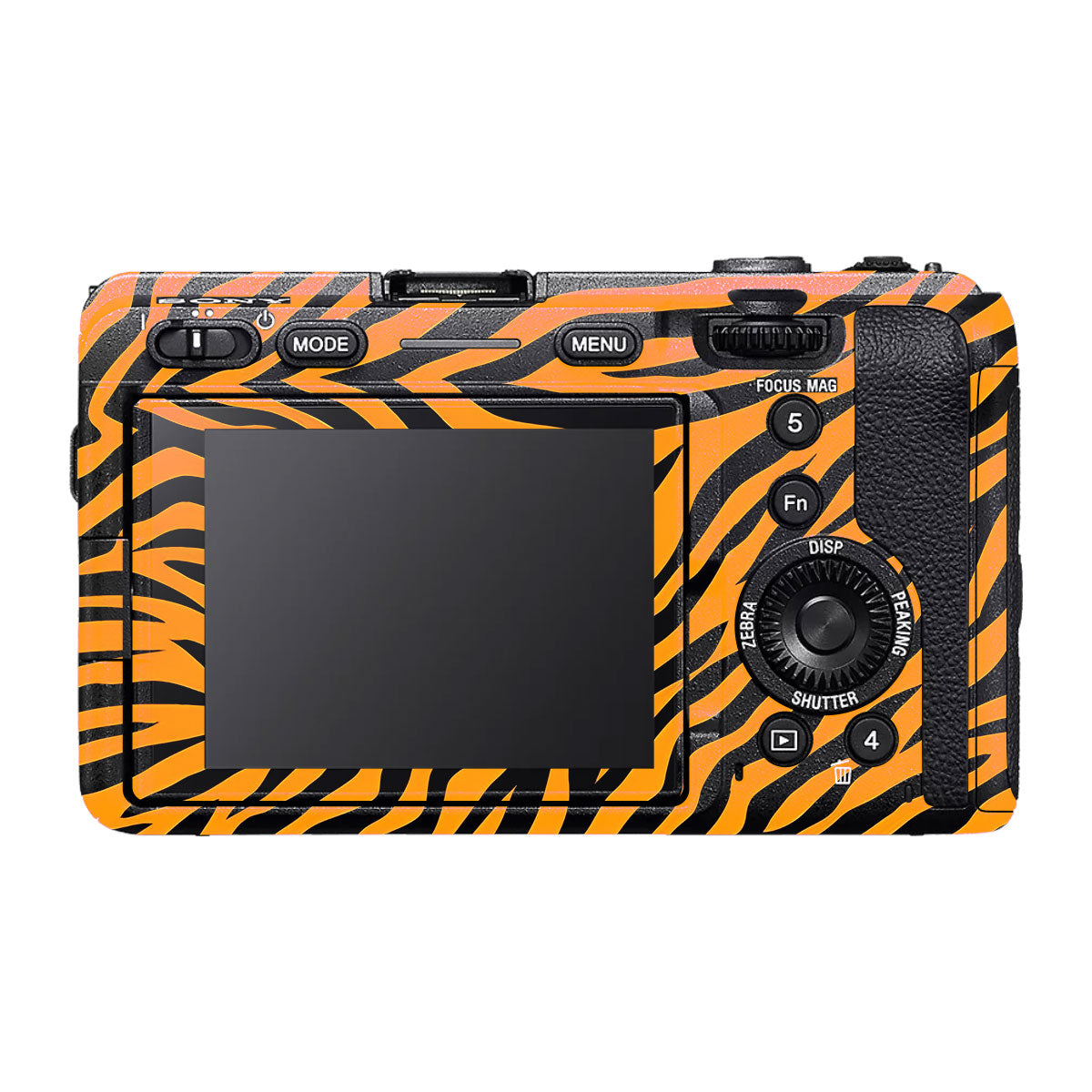Zebra Gold Pattern Sony FX30 Camera Skin