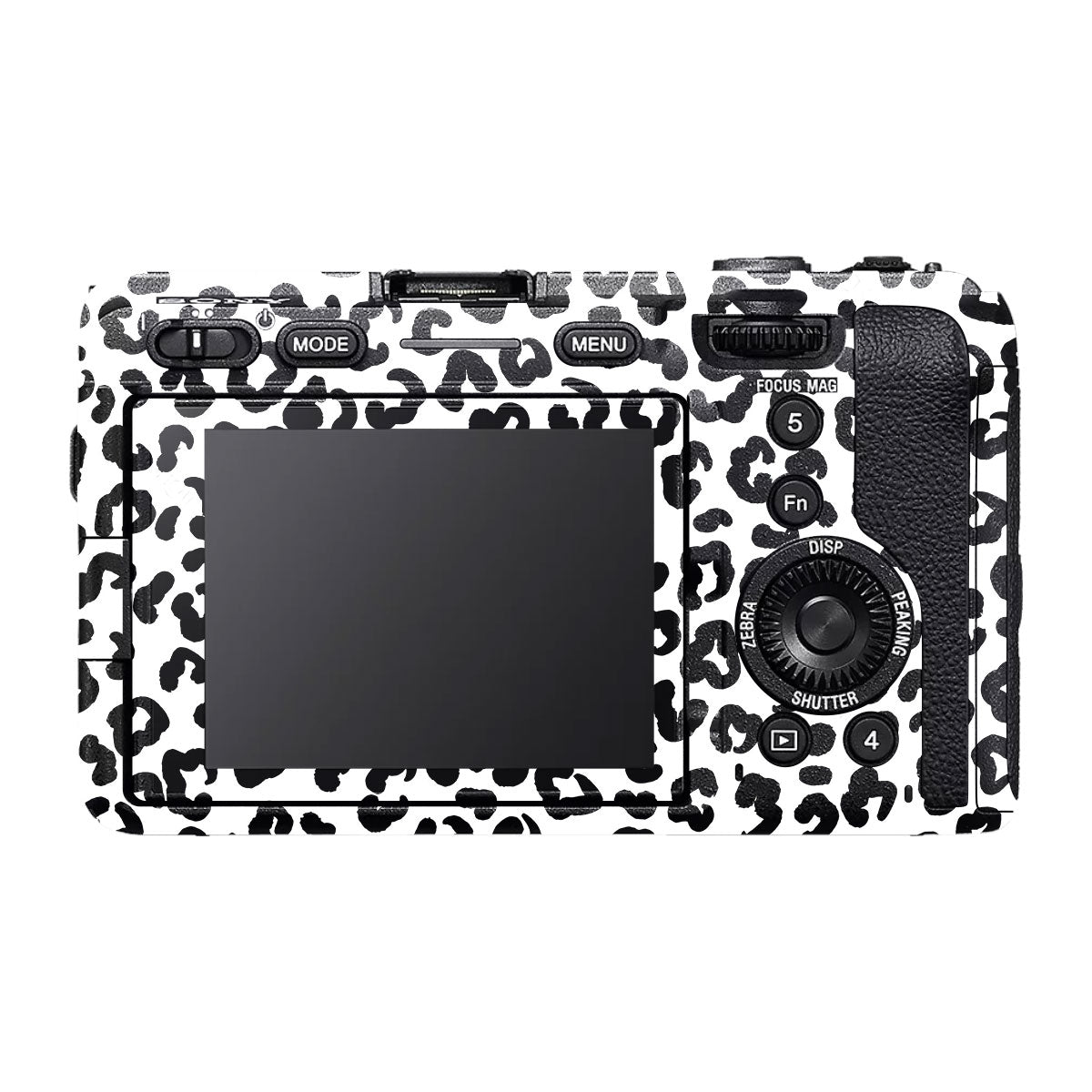 White Leopard Sony FX30 Camera Skin