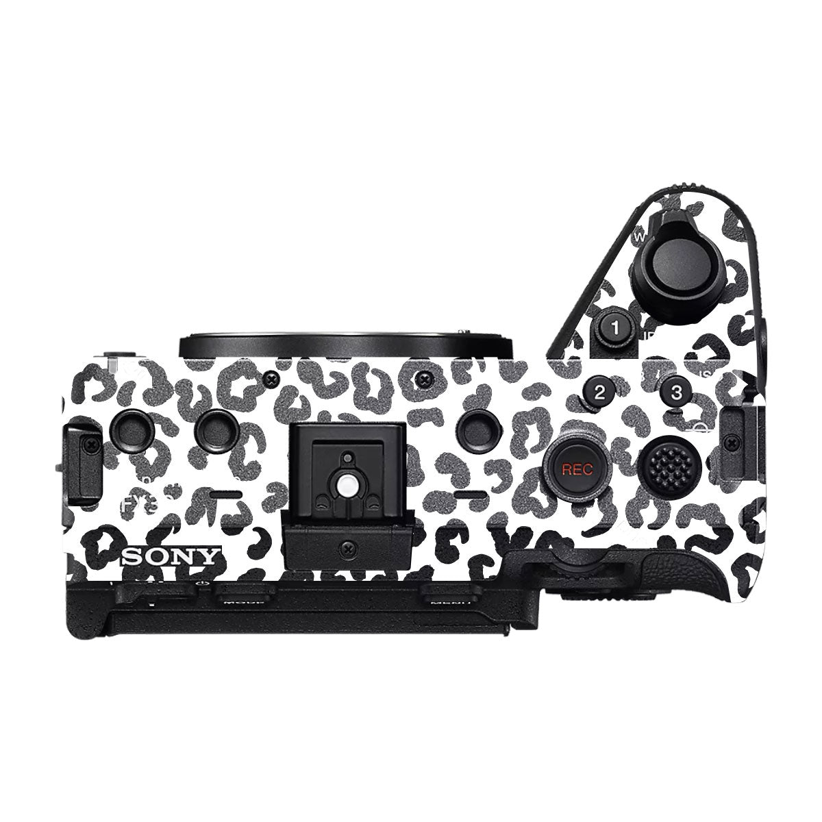 White Leopard Sony FX30 Camera Skin