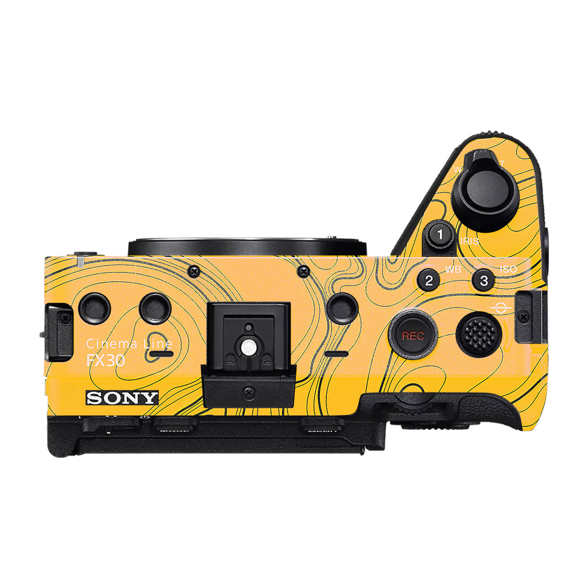 Topographic Map Pattern Sony FX30 Camera Skin