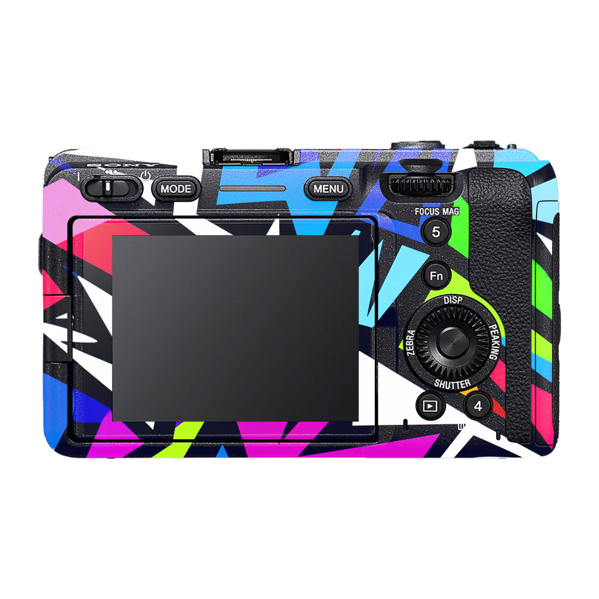 Bold Geometric Pop Sony FX30 Camera Skin