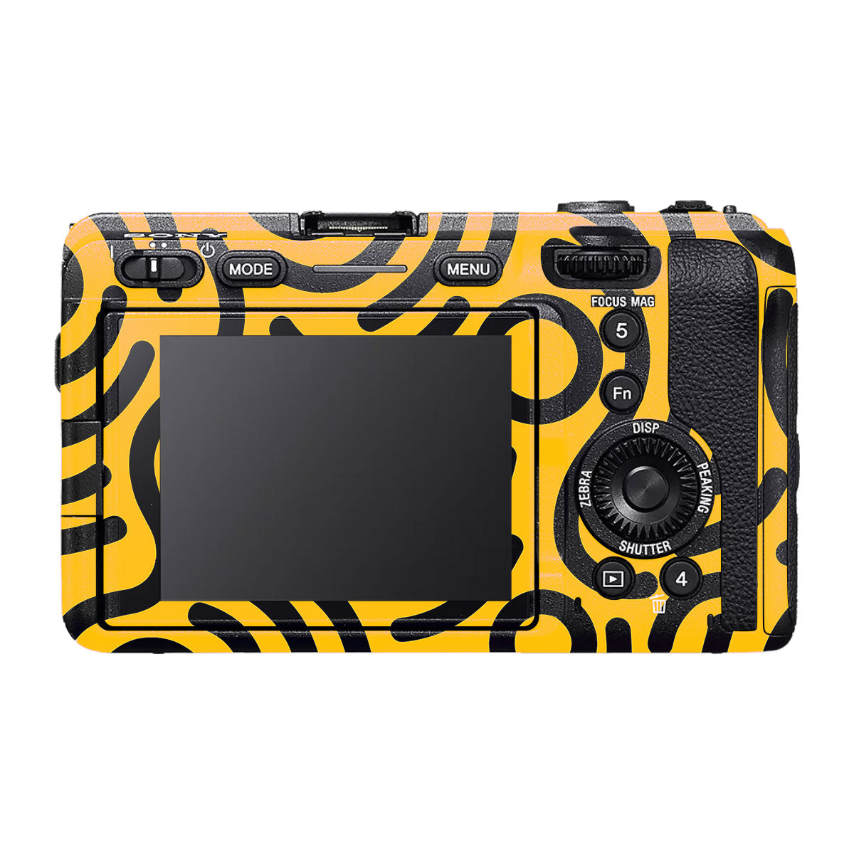 Minimal Yellow Wave Sony FX30 Camera Skin