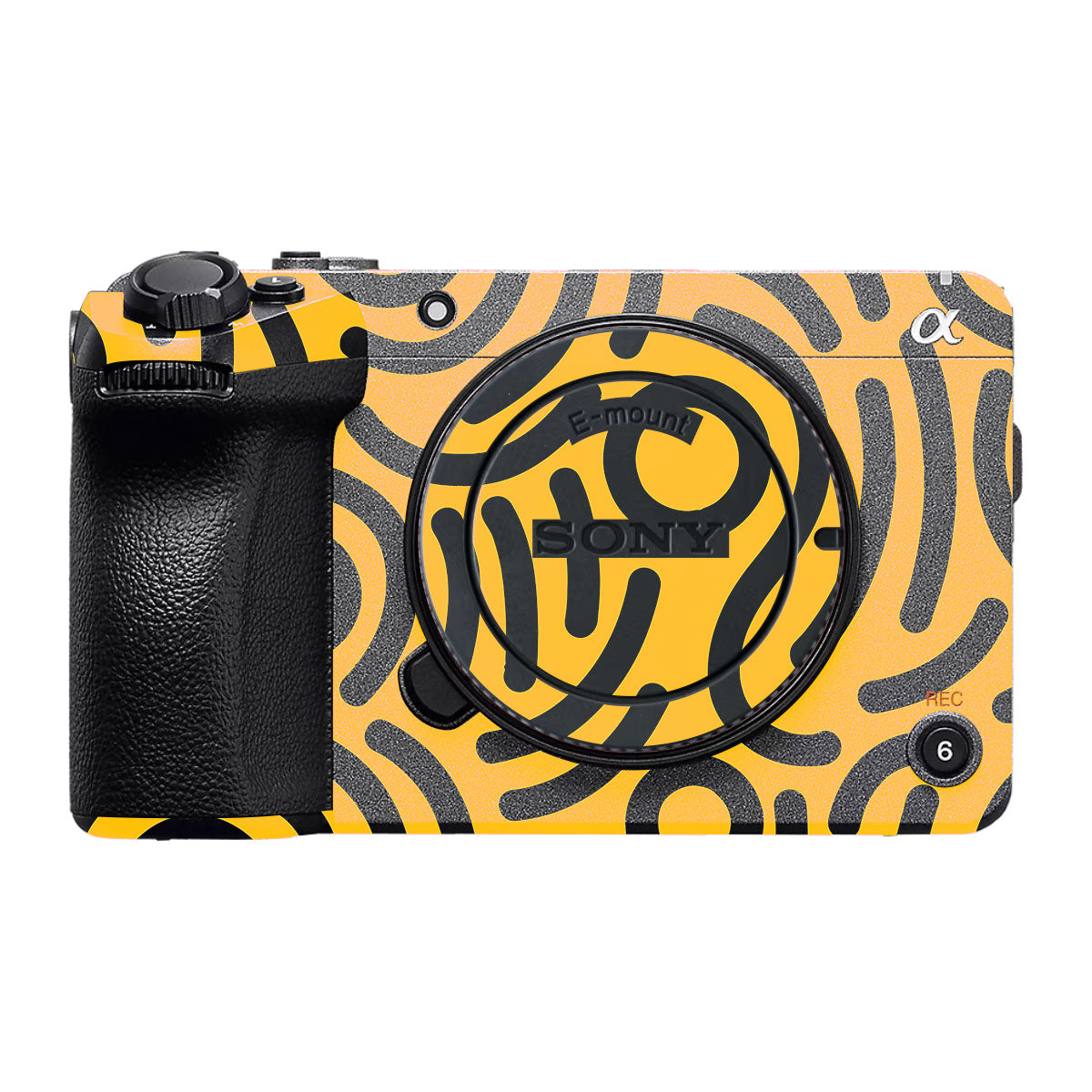 Minimal Yellow Wave Sony FX30 Camera Skin