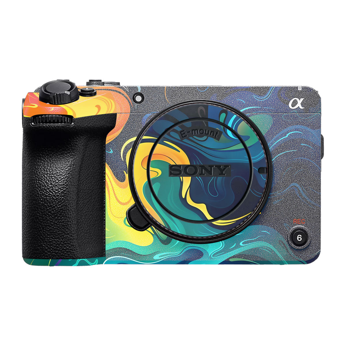 Rainbow Liquid Fusion Sony FX30 Camera Skin
