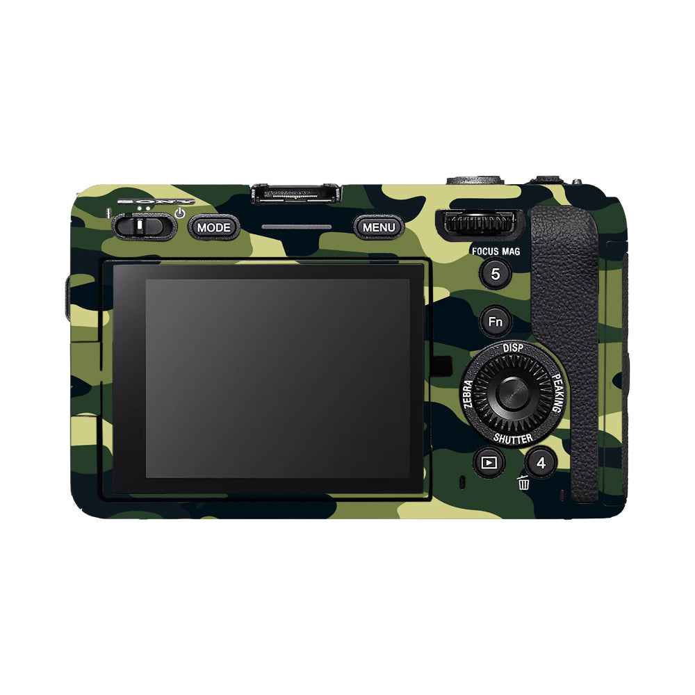 Forest Green Camo Sony FX3 Camera Skins