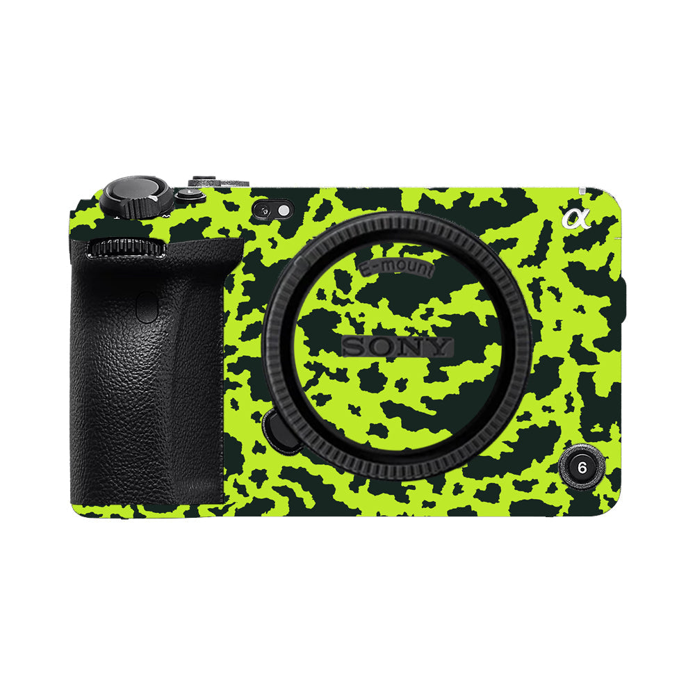 Neon Green Splatter Sony FX3 Camera Skins