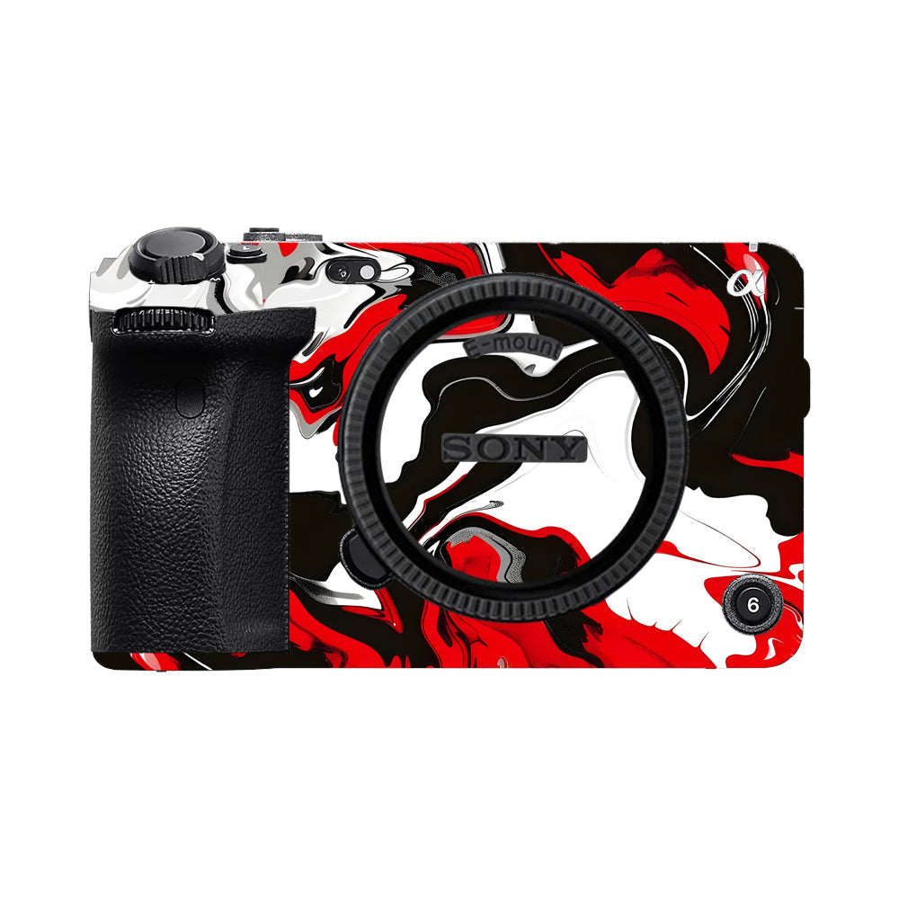 Scarlet and White Motion Sony FX3 Camera Skins