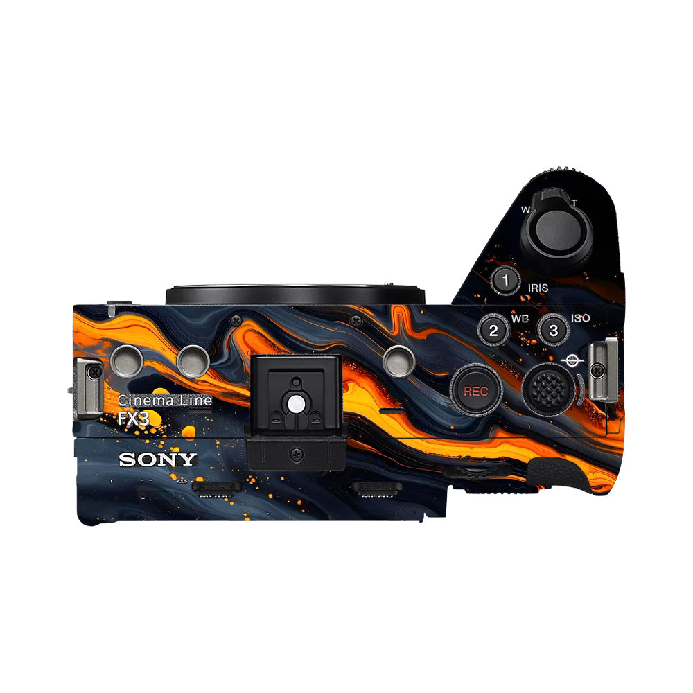 Lava Marble Sony FX3 Camera Skins