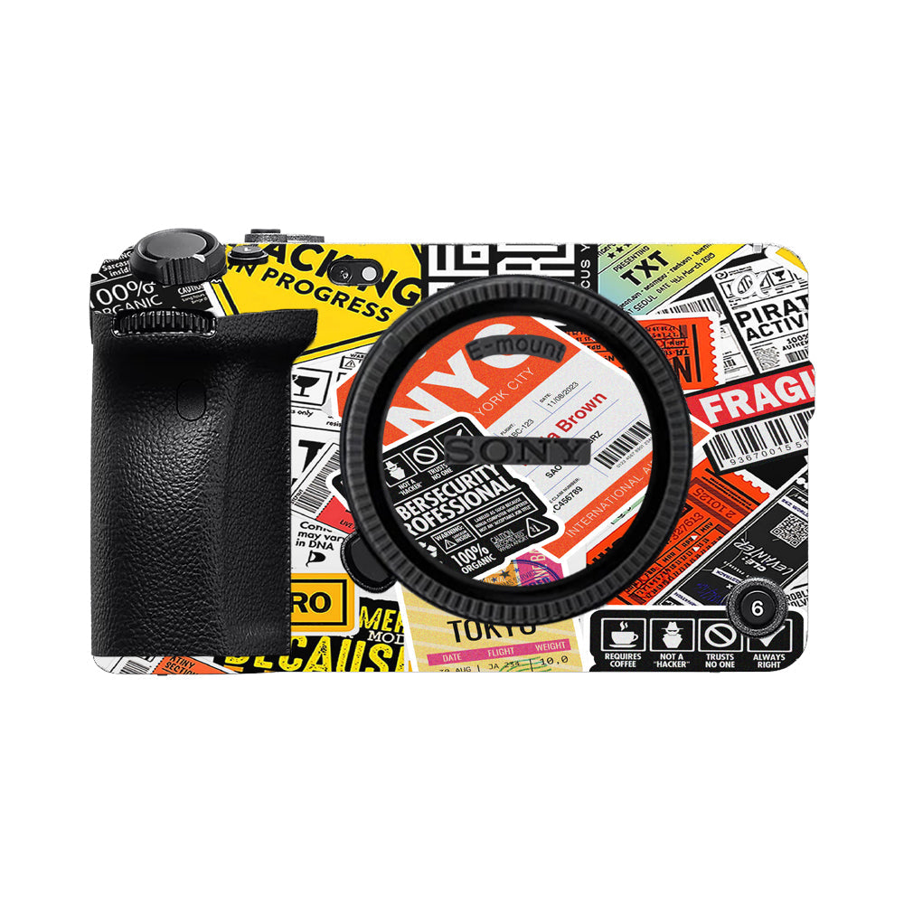 Tech Aesthetic Sticker Collage Sony FX3 Camera Skins