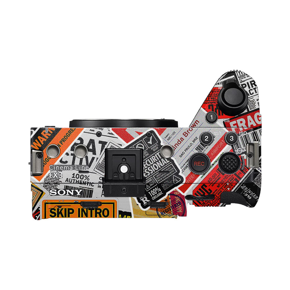 Tech Aesthetic Sticker Collage Sony FX3 Camera Skins