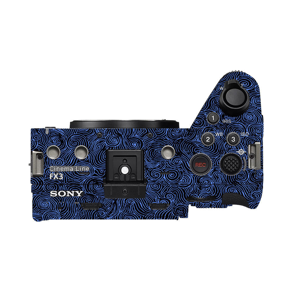 Blue Spirals Sony FX3 Camera Skins