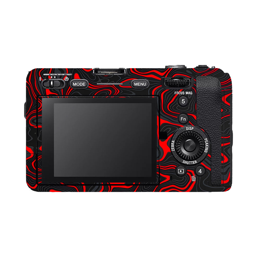 Crimson Waves Sony FX3 Camera Skins