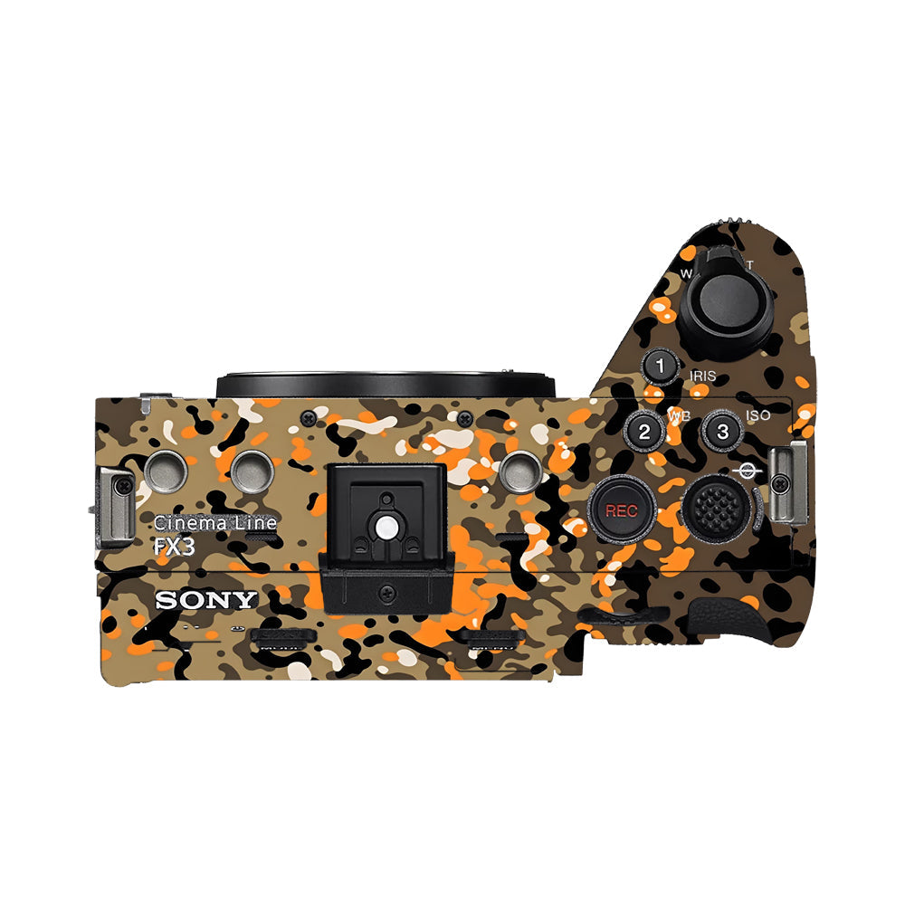 Orange Brown Spot  Sony FX3 Camera Skins