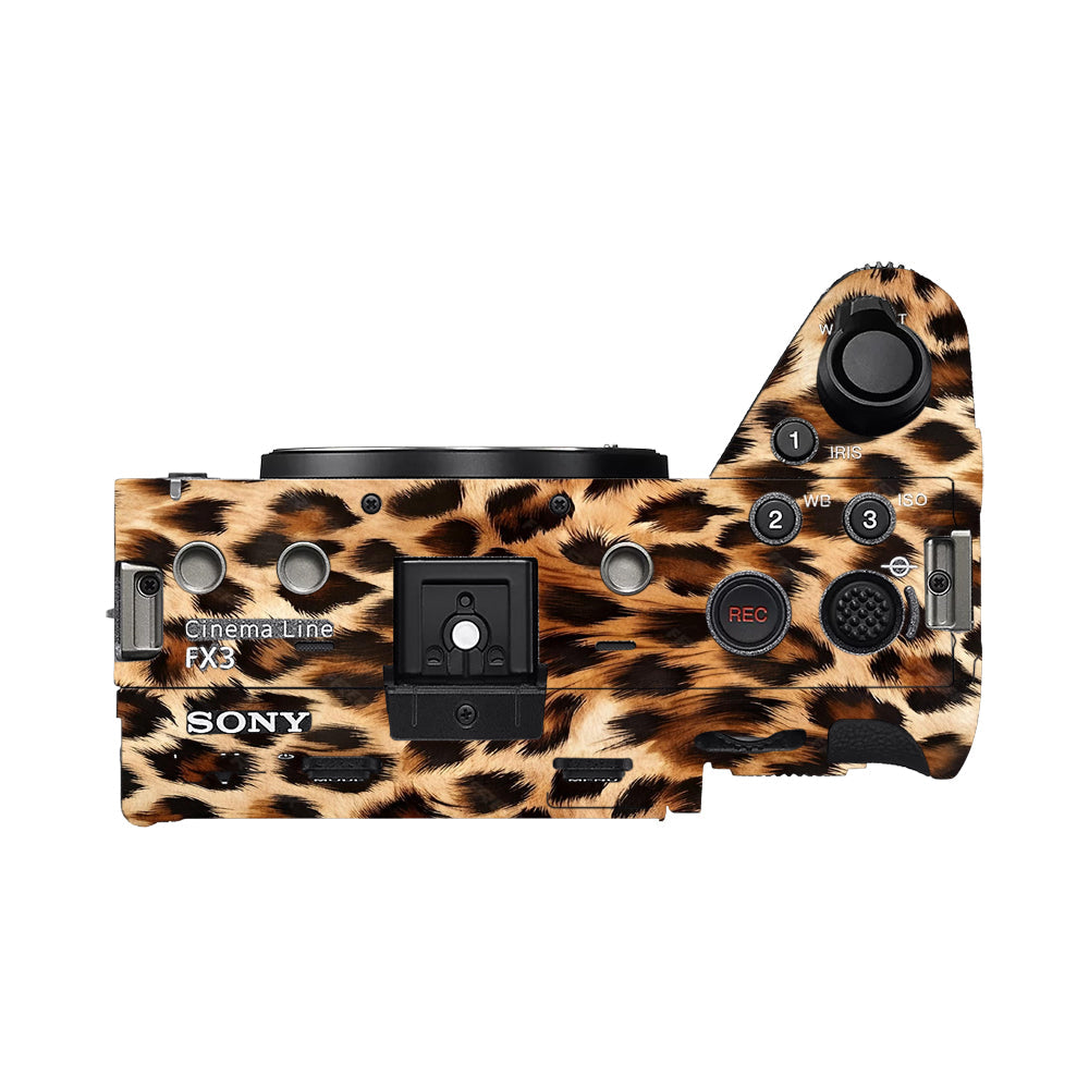 Classic Leopard Spots Sony FX3 Camera Skins