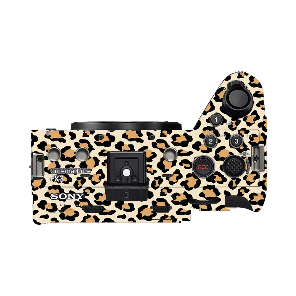 Sandy Leopard Spots Sony FX3 Camera Skins