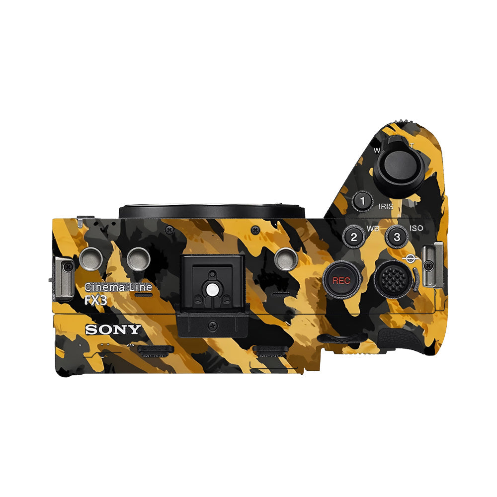 Camo Tiger Blend Sony FX3 Camera Skins