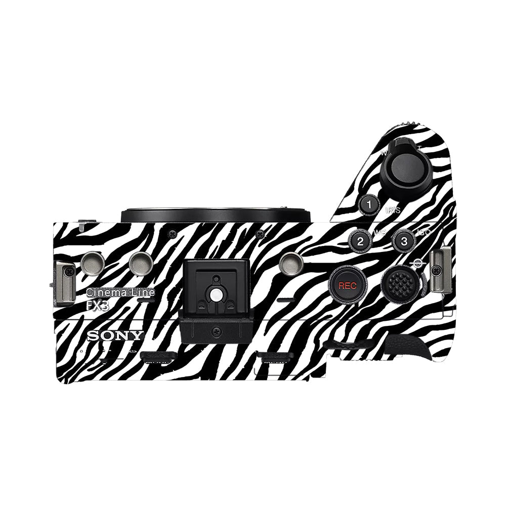 Classic Zebra Stripes Sony FX3 Camera Skins