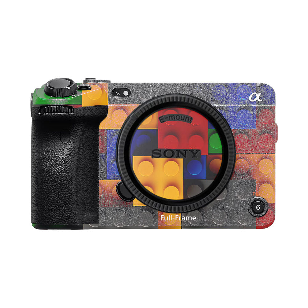 Colorful LEGO Brick Wall Pattern Sony FX3 Camera Skin