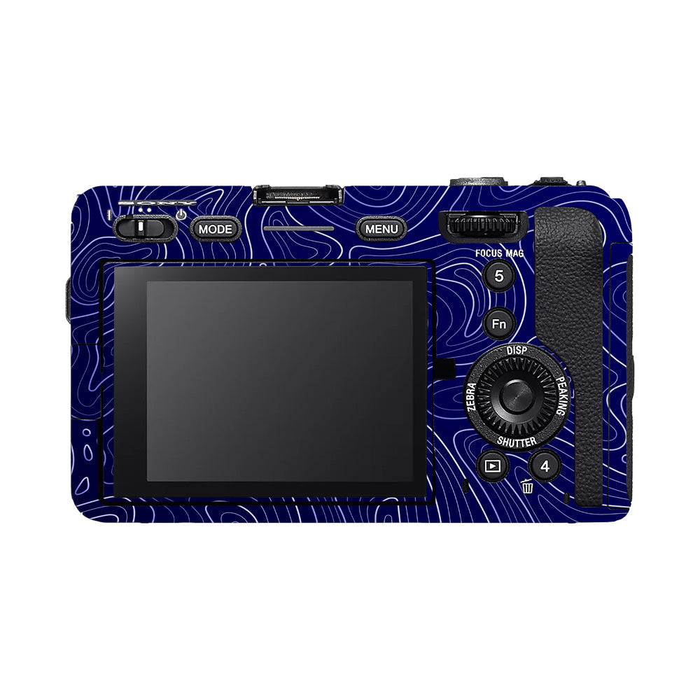 Deep Blue Contour Sony FX3 Camera Skins