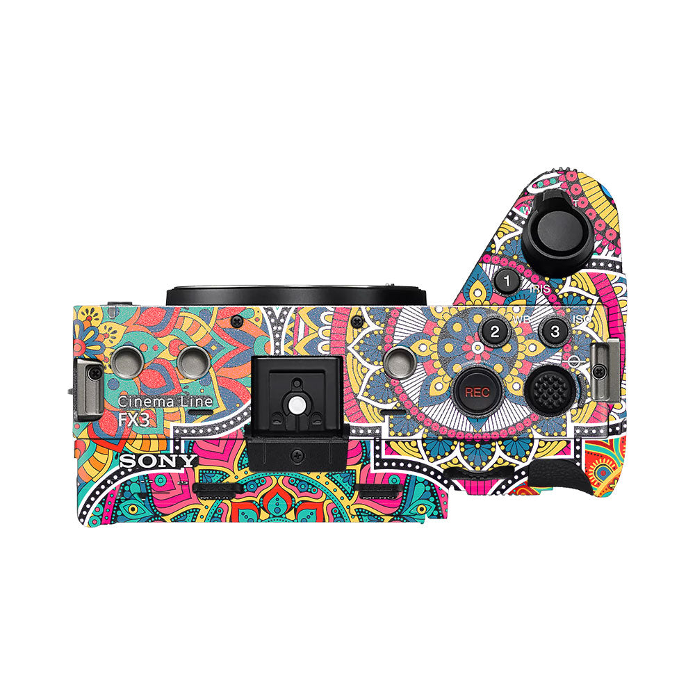 Boho Mandala Tile Pattern Sony FX3 Camera Skin