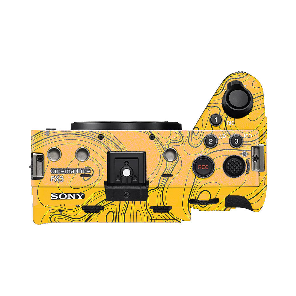 Topographic Map Pattern Sony FX3 Camera Skin