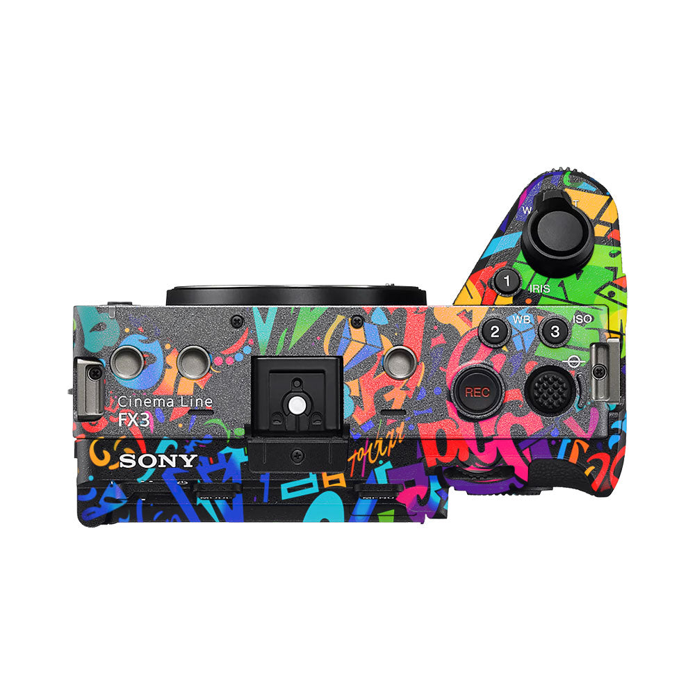 Colorful Urban Street Art Lettering Sony FX3 Camera Skin