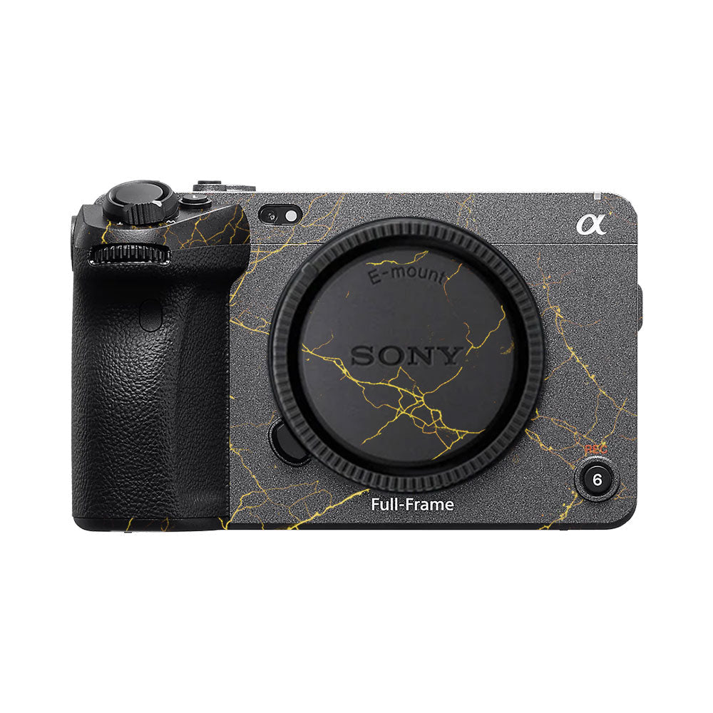 Electric Gold Veins Sony FX3 Camera Skin