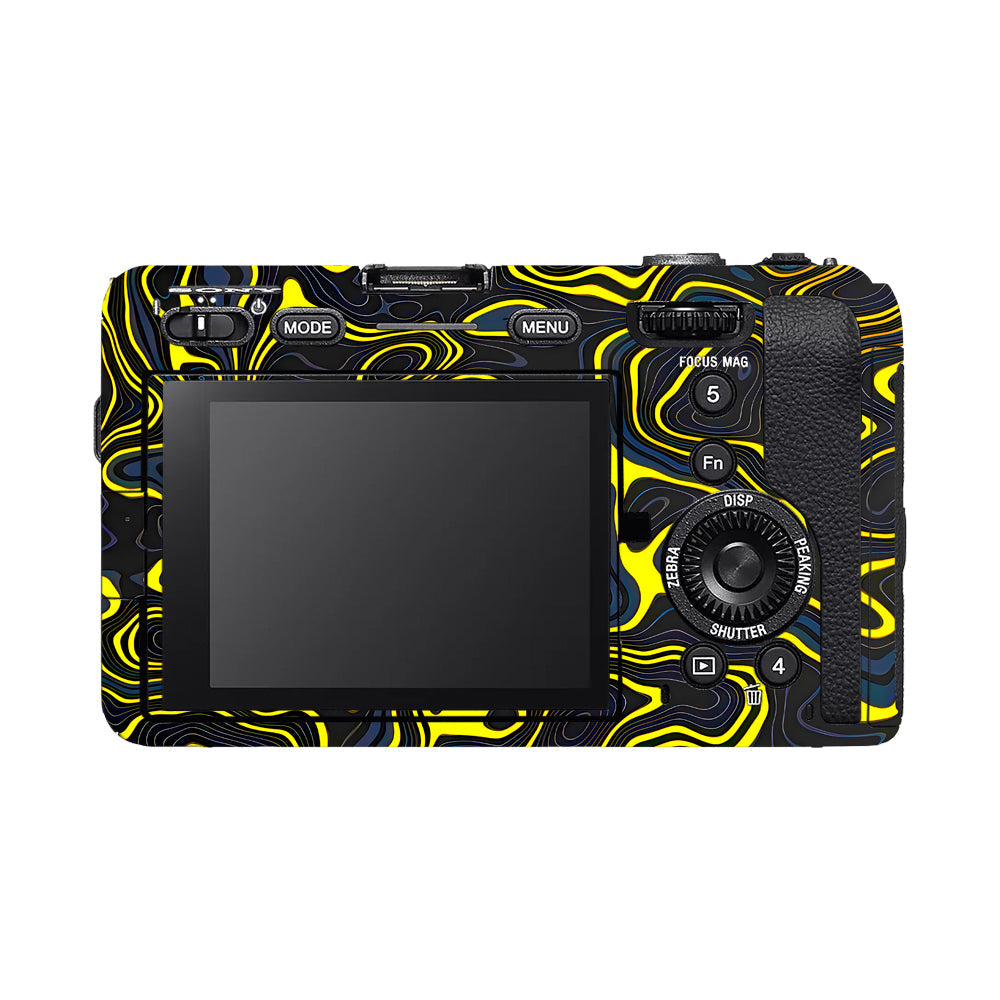 Neon Lava Contours Sony FX3 Camera Skins