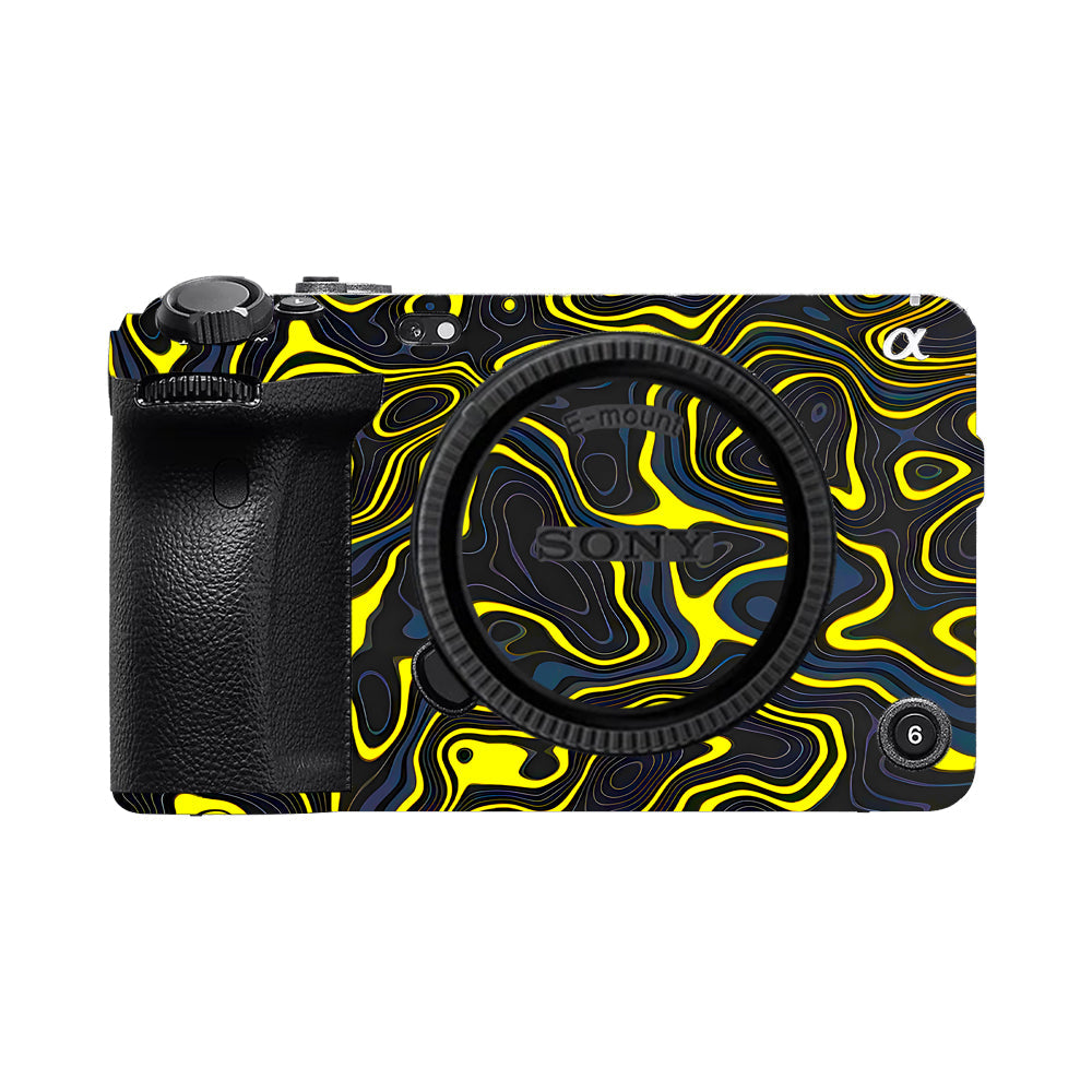 Neon Lava Contours Sony FX3 Camera Skins