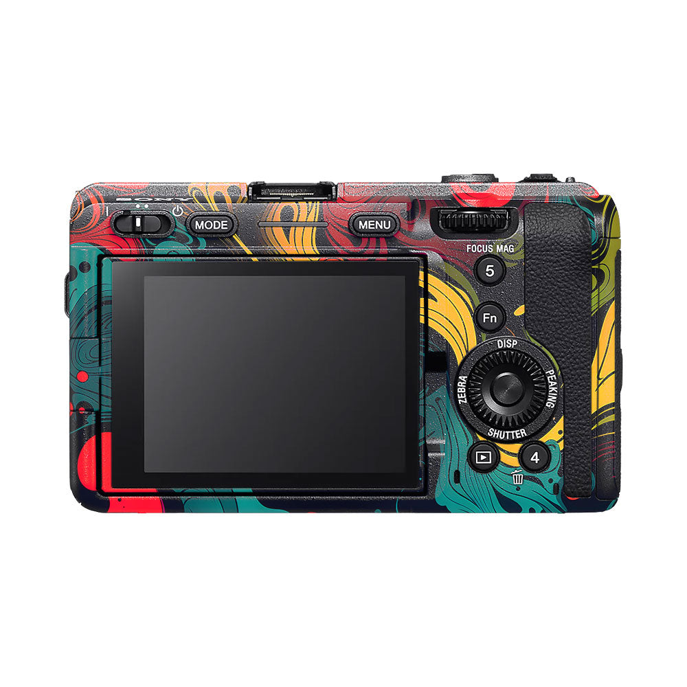 Psychedelic Color Swirl Sony FX3 Camera Skin