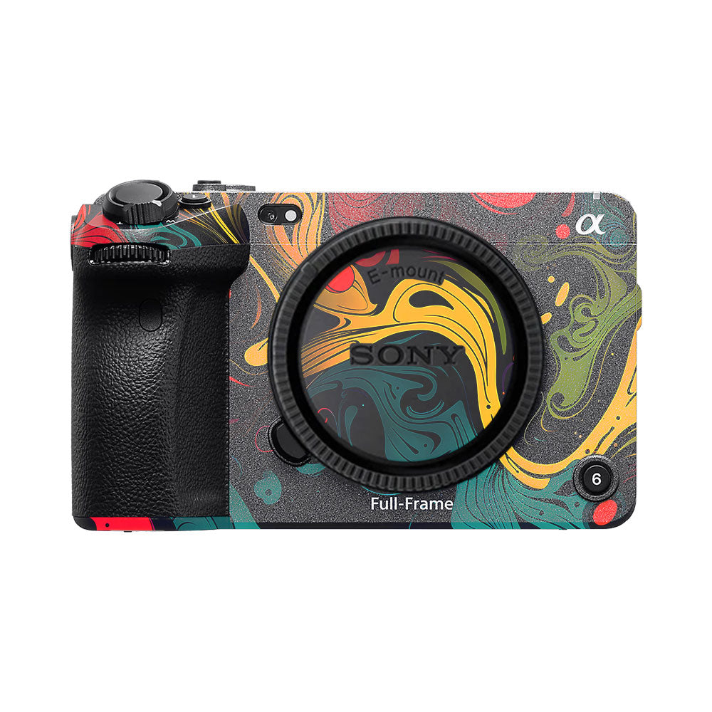 Psychedelic Color Swirl Sony FX3 Camera Skin
