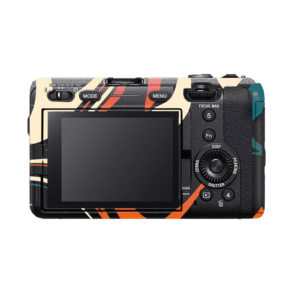Mid-Century Abstract Swirl Sony FX3 Camera Skin