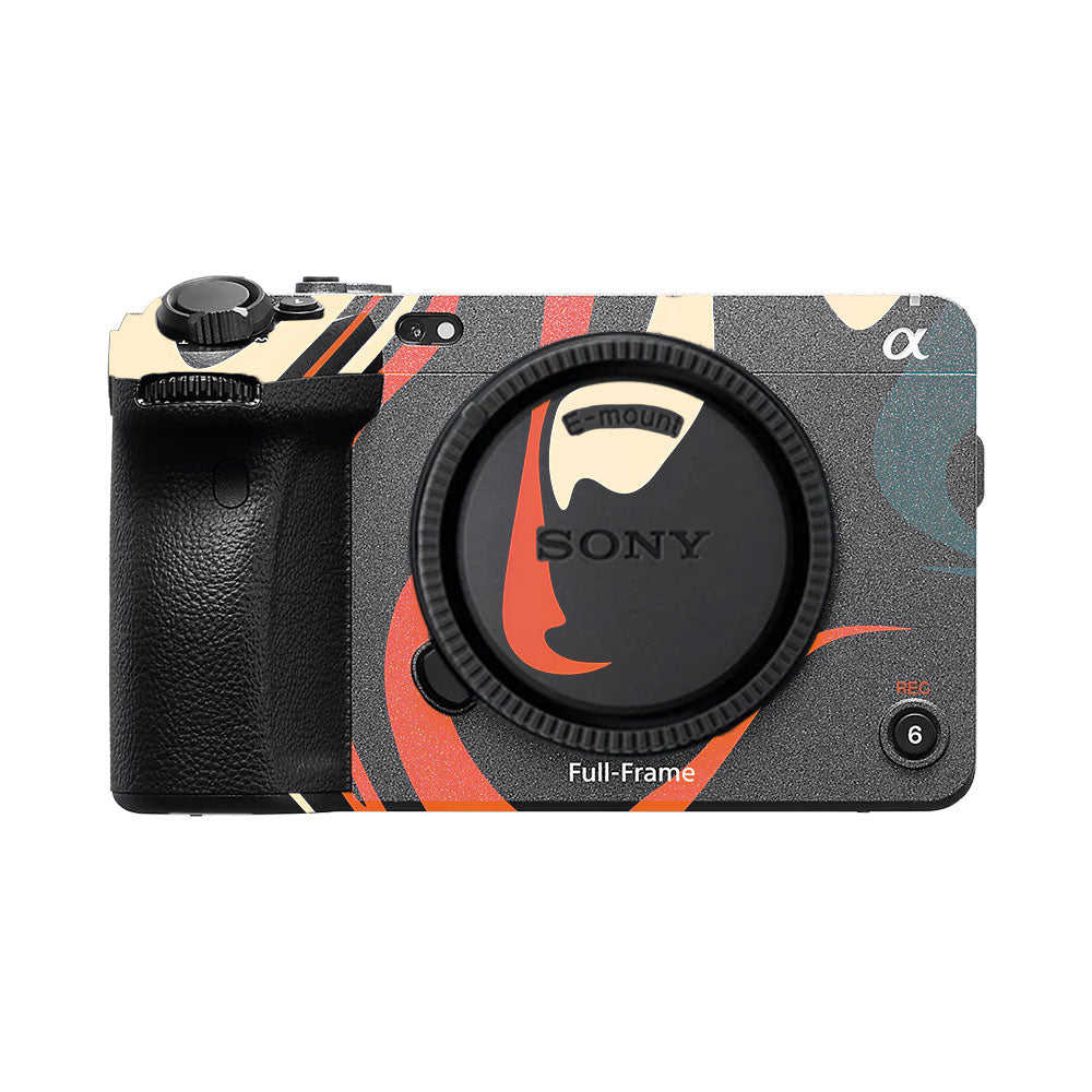 Mid-Century Abstract Swirl Sony FX3 Camera Skin
