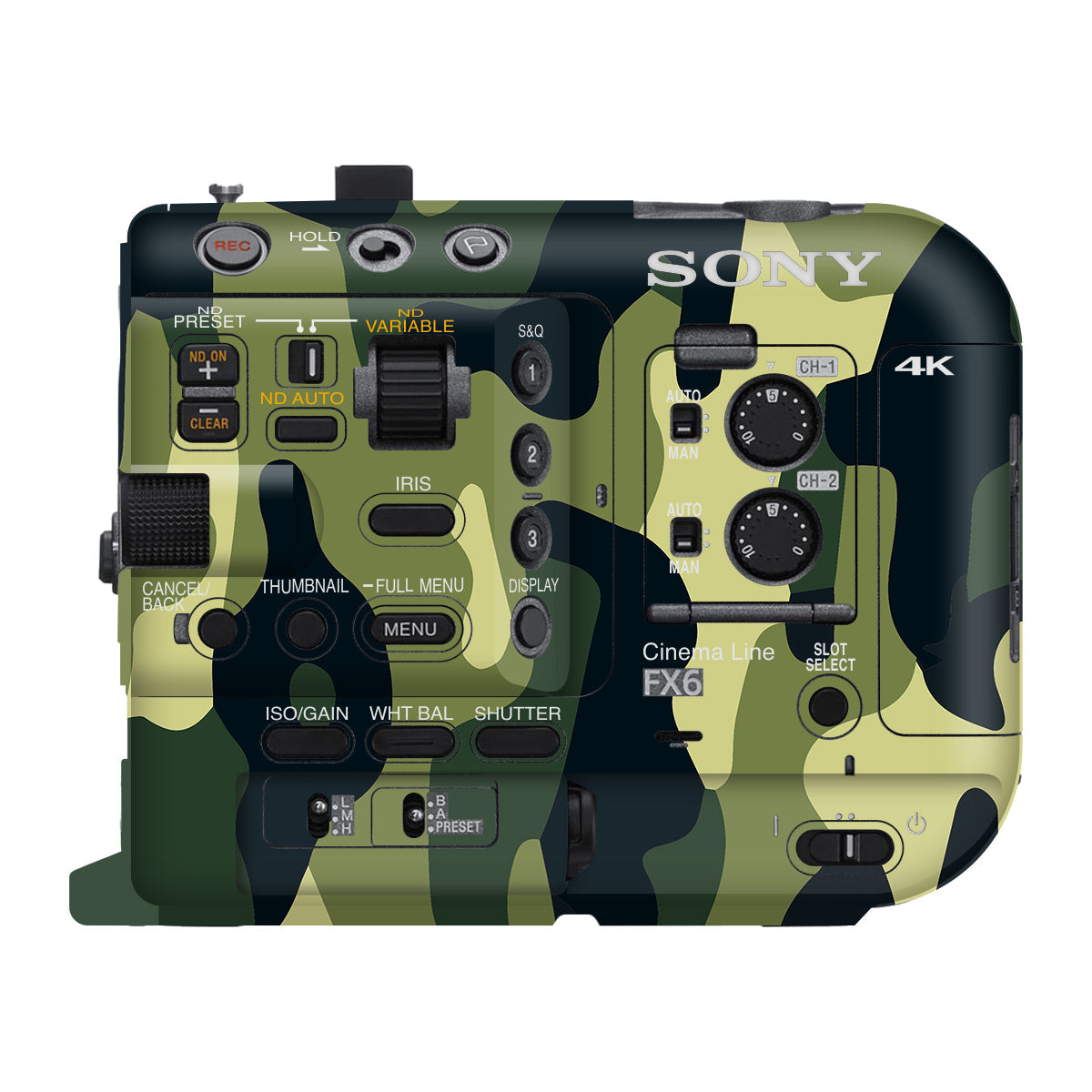 Forest Green Camo Sony FX6 Camera Skin