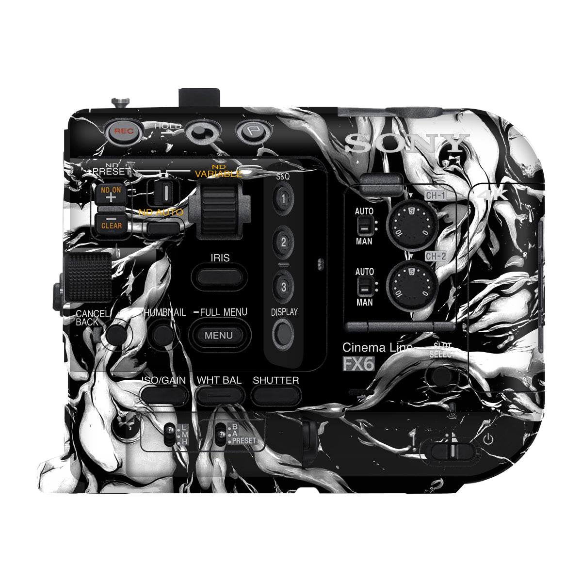 Venom Black Sony FX6 Camera Skin