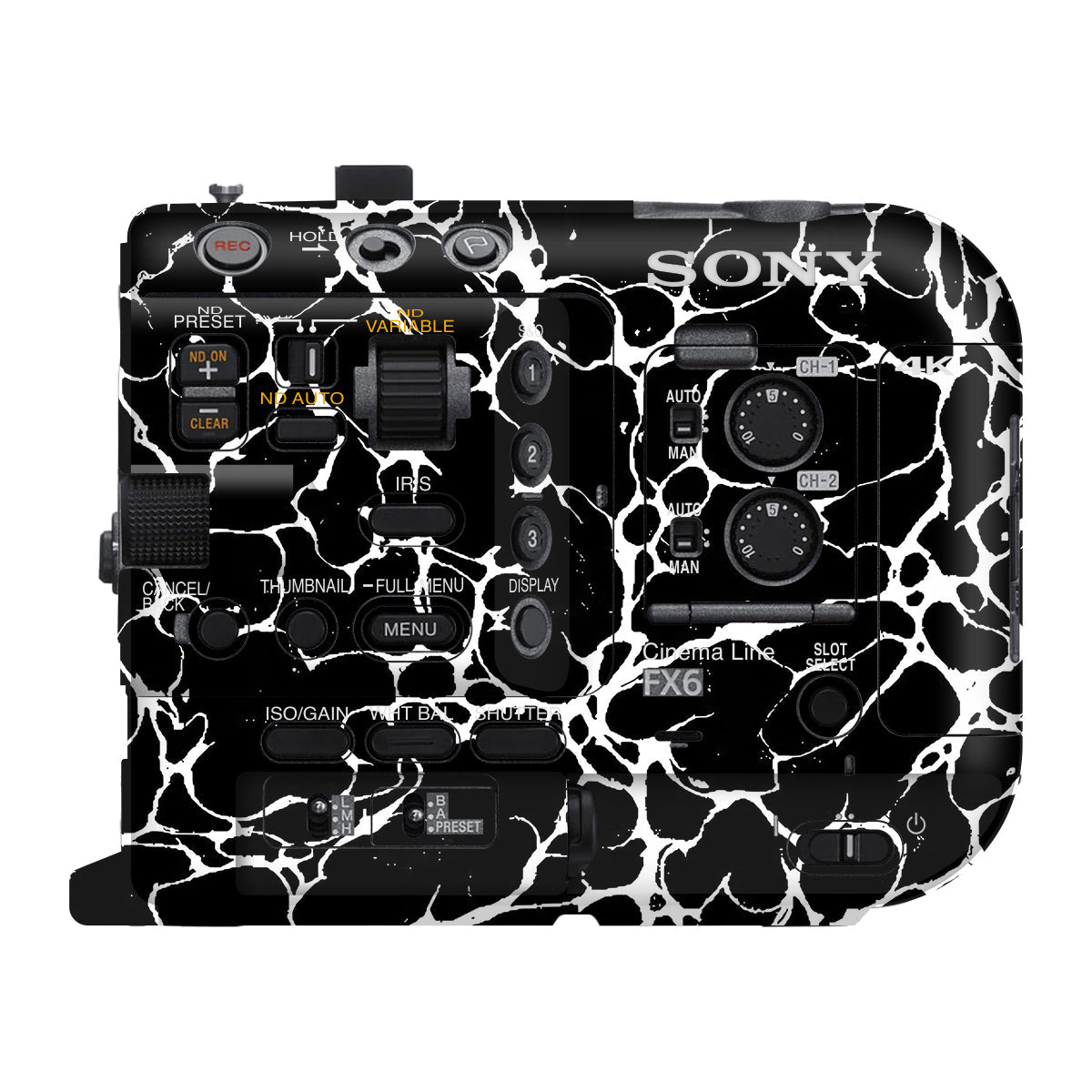 White Web Sony FX6 Camera Skin