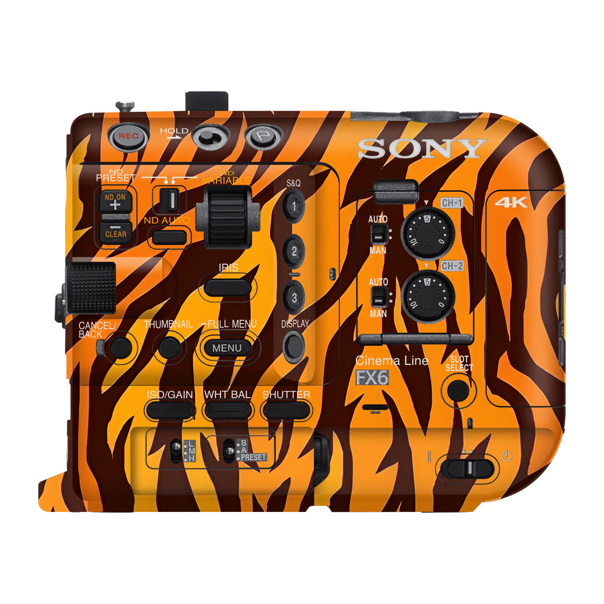 Wild Tiger Stripes Sony FX6 Camera Skin