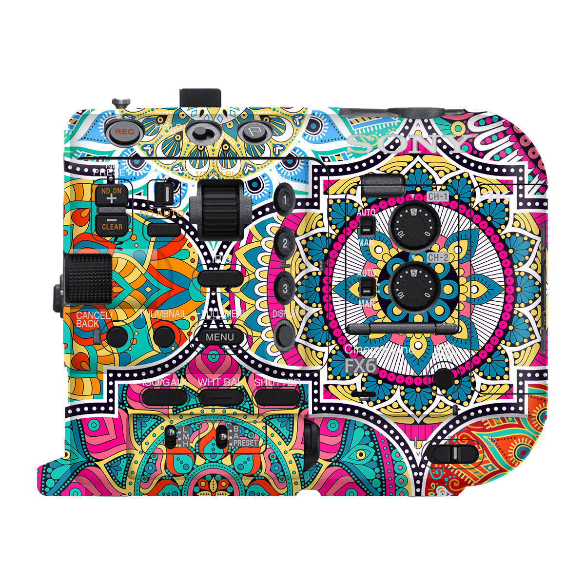 Boho Mandala Tile Pattern Sony FX6 Camera Skin
