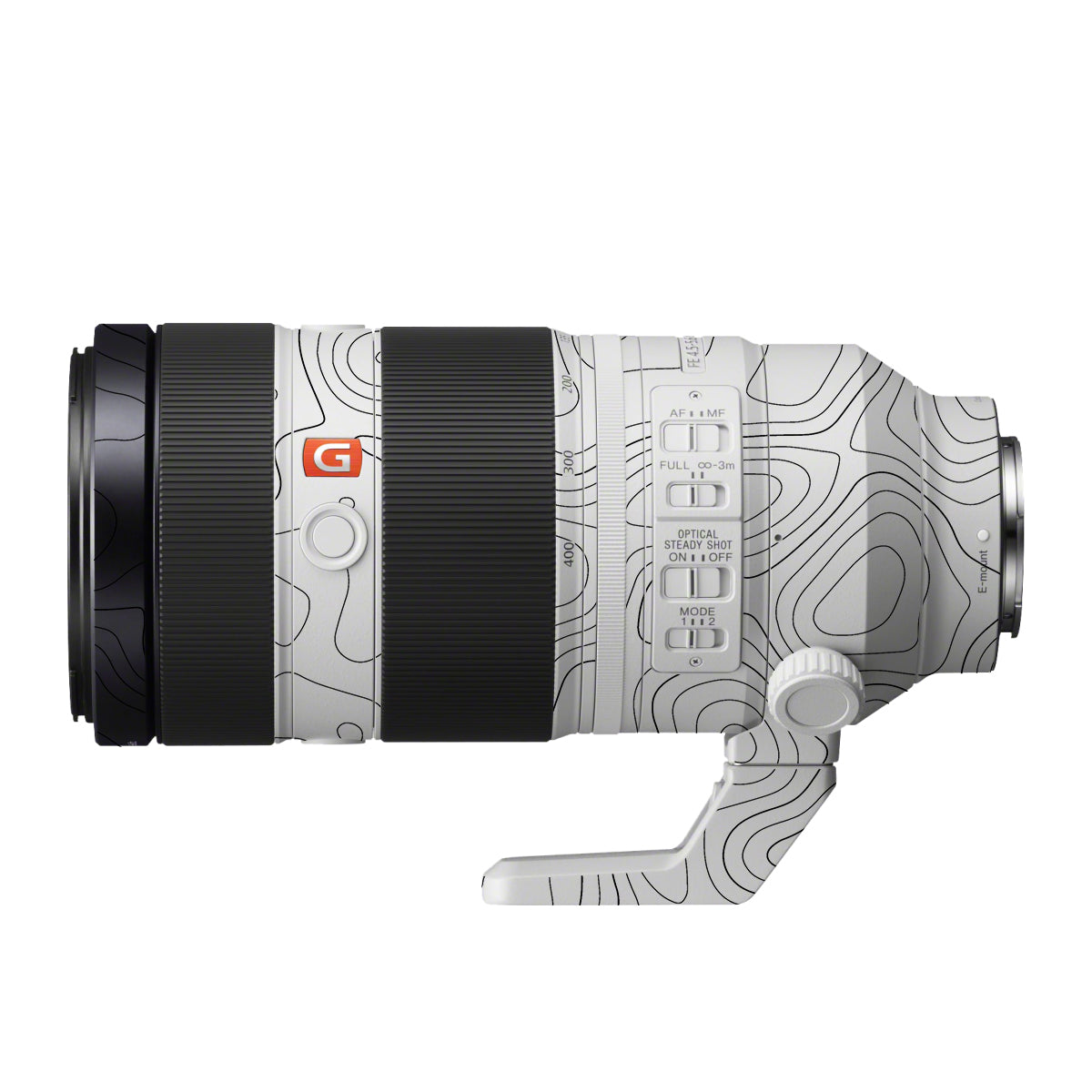 White Contour Design Sony FE 100-400mm F/4.5-5.6 GM OSS Camera Lens Skin